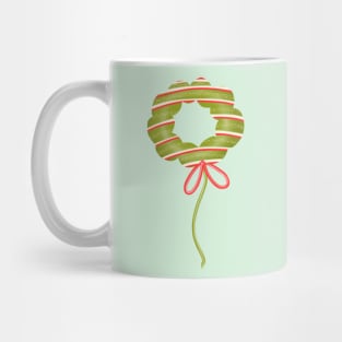 Cute green donut balloon. Mug